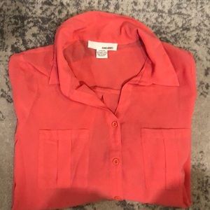 Cute coral pink blouse